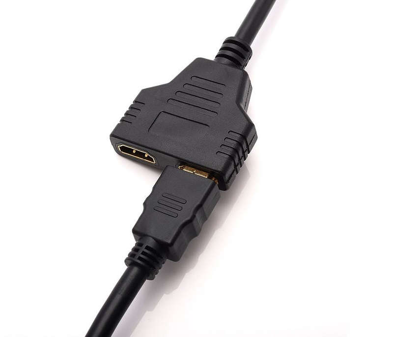 Male To Female HDMI Splitter 2 Port