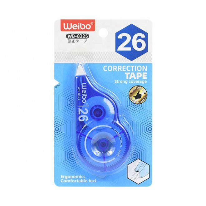 Ergonomic Handle White Out Correction Tape For School Stationery Office Use