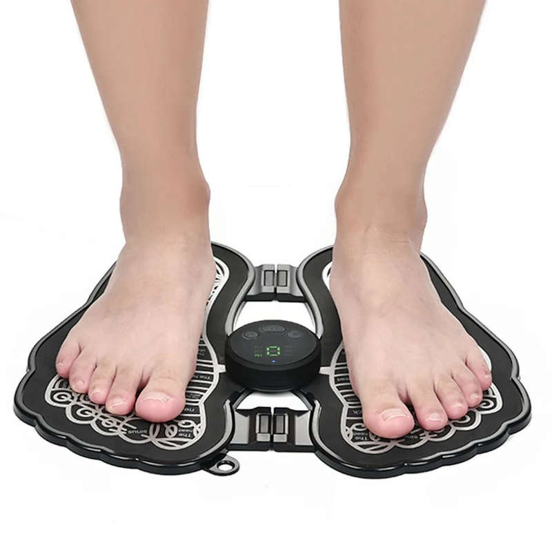 Massage Mat, Home Pulse Foot Massage Cushion, Physiotherapy Foot Massager for Muscle Relief (Rech...