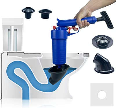 Toilet Plunger Air Drain Blaster Pressure Pump Cleaner for Bathroom Kitchen Clog Remover