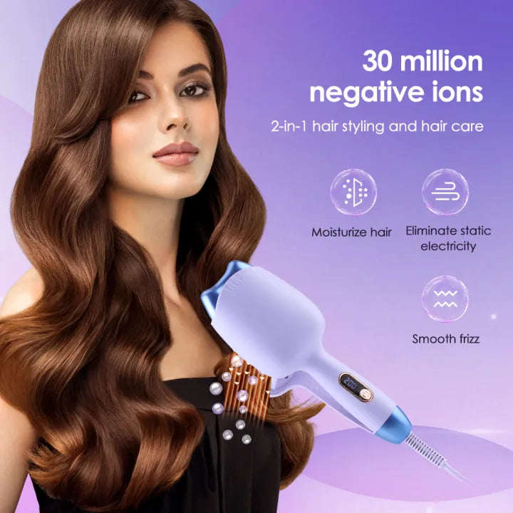 Electric Hair Curler Negative Ions Ceramic Curling Iron 32mm Wave Curly Hair Styler Tools