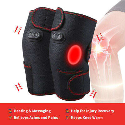Knee Massager Electric Heated Knee Pad Brace Arthritis Pain Relief Warm Therapy Belt Protector