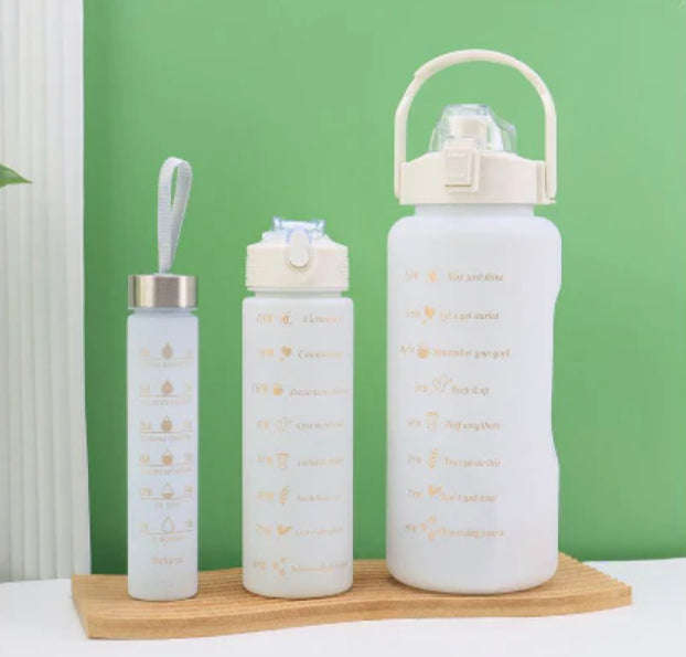 Water Bottle Motivational   3pc Set -