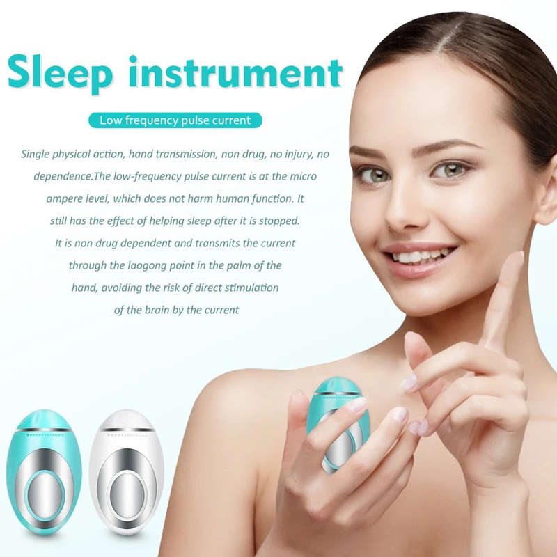 Handheld Microcurrent Sleep Aid Massage Device Instrument Pressure Stress Relief