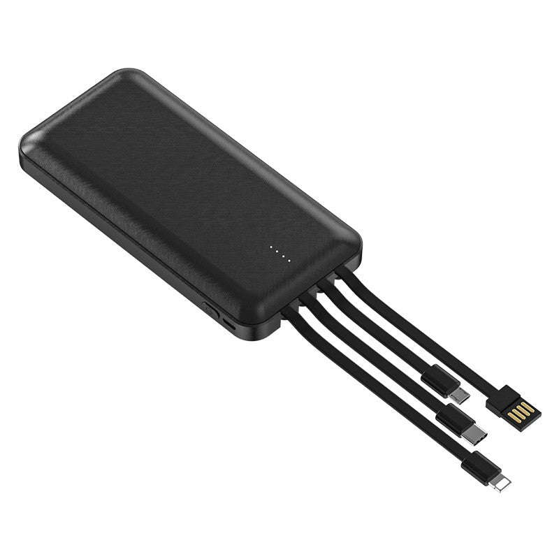 Powerbank Built in 4 Cable 20000mah - Black
