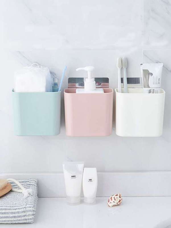 Wall Mount Toothbrush Holder for Bathroom - Self Adhesive Wall Mounted Tooth Brush Holder for Ele...