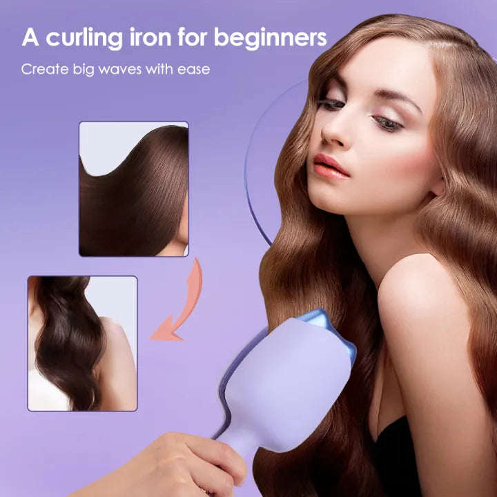 Electric Hair Curler Negative Ions Ceramic Curling Iron 32mm Wave Curly Hair Styler Tools