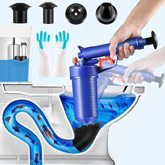 Toilet Plunger Air Drain Blaster Pressure Pump Cleaner for Bathroom Kitchen Clog Remover