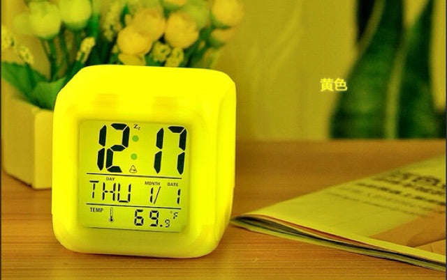 Digital Alarm Clock 7 Colours
