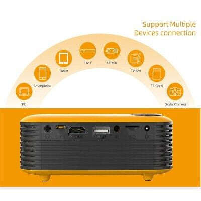 Projector, A2000, Mini Portable LED Projector