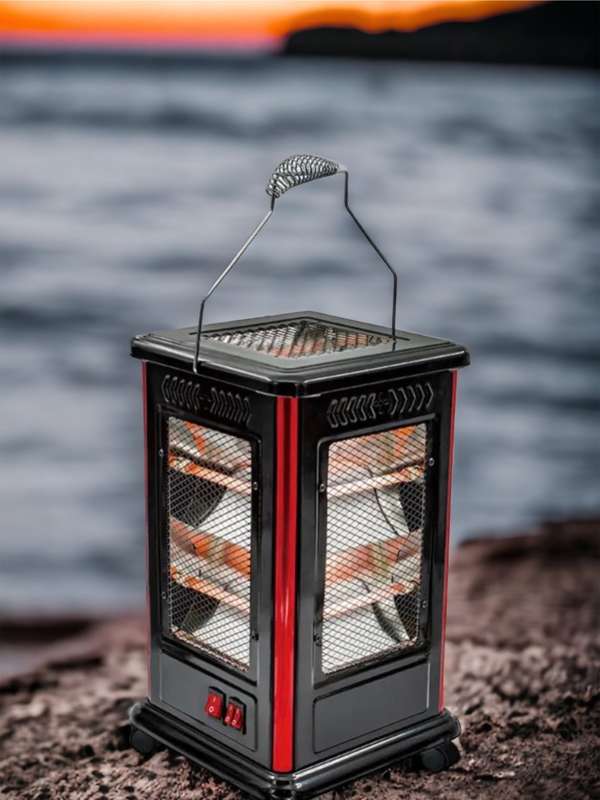 Electric Quartz Heater 2000W ZR-2203  5-Sided Heating with 10 Quartz Tubes