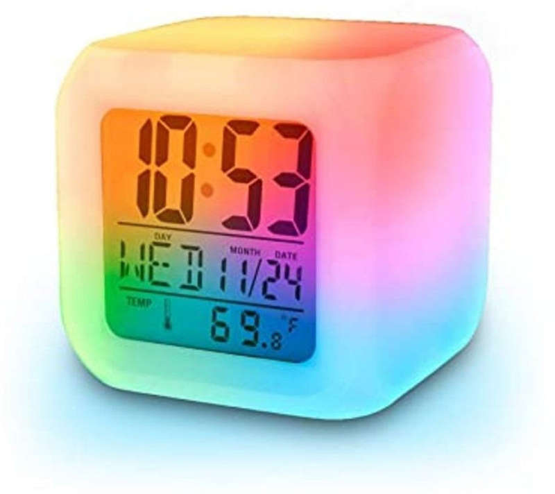 Digital Alarm Clock 7 Colours