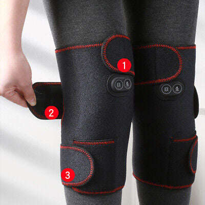 Knee Massager Electric Heated Knee Pad Brace Arthritis Pain Relief Warm Therapy Belt Protector