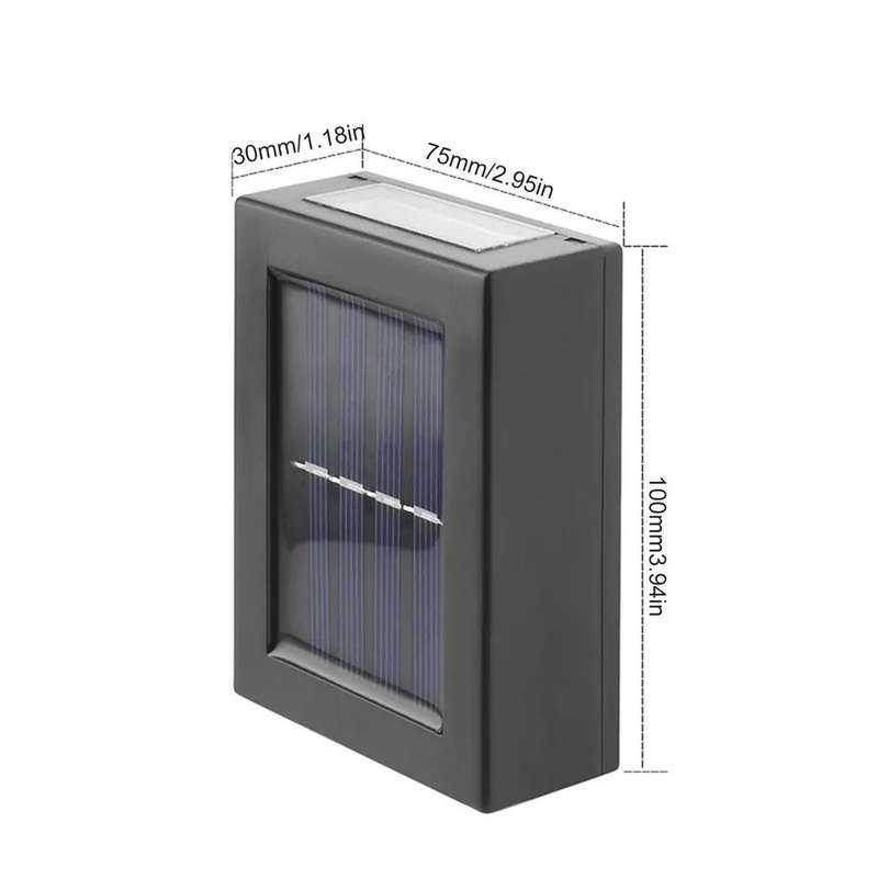 LED Mini Solar Lamps Outdoor Solar Wall Lamp Colored / Warm Light Up Down Garden Decorative Stree...
