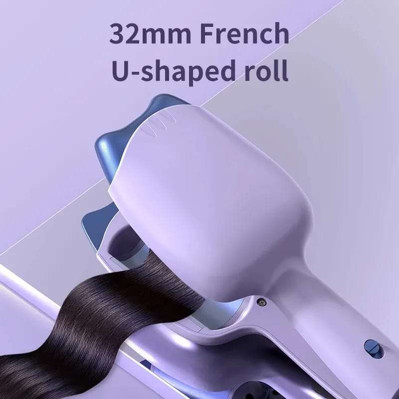 Electric Hair Curler Negative Ions Ceramic Curling Iron 32mm Wave Curly Hair Styler Tools