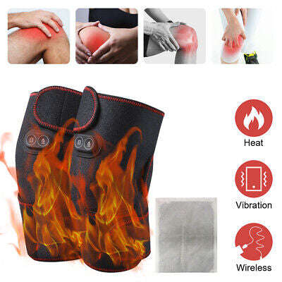 Knee Massager Electric Heated Knee Pad Brace Arthritis Pain Relief Warm Therapy Belt Protector