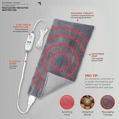 Physical Therapy Blanket for Calming Heat Massaging Weighted Heating Pad
