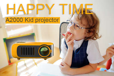 Projector, A2000, Mini Portable LED Projector