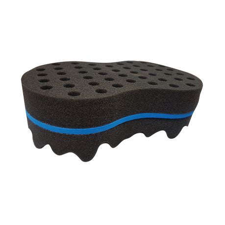 Double Sided Barber Afro Curl Wave Hair Brush Sponge Dreads Locking Twists Coil
