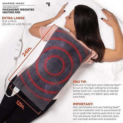 Physical Therapy Blanket for Calming Heat Massaging Weighted Heating Pad