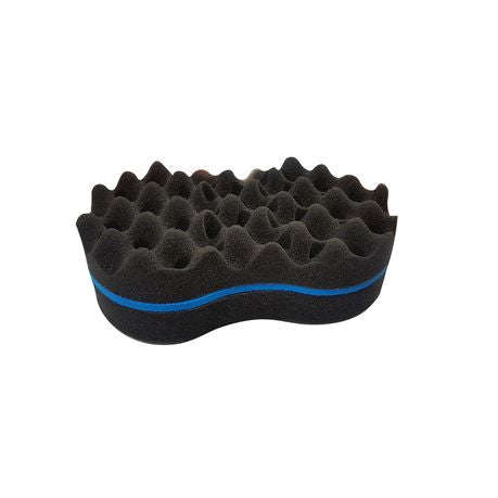 Double Sided Barber Afro Curl Wave Hair Brush Sponge Dreads Locking Twists Coil