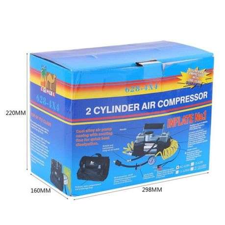 Heavy Duty 12V 30Mm Double Cylinder Air Compressor 4x4