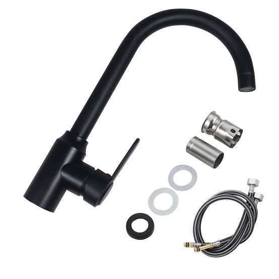 Modern Black Kitchen Faucet | Deck Mounted Tap