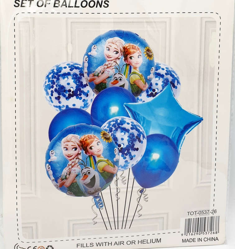Frozen Helium Type 5pc Balloon
