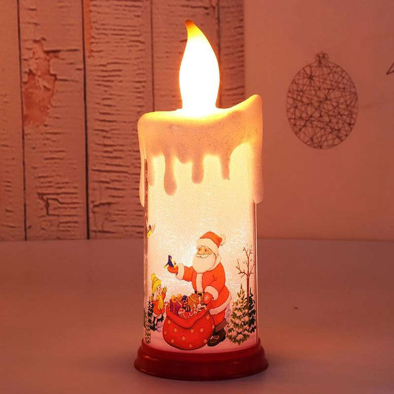 Candle Light Christmas Atmosphere Decoration LED Tea Light Fireless Flameless Battery Operated Pl...