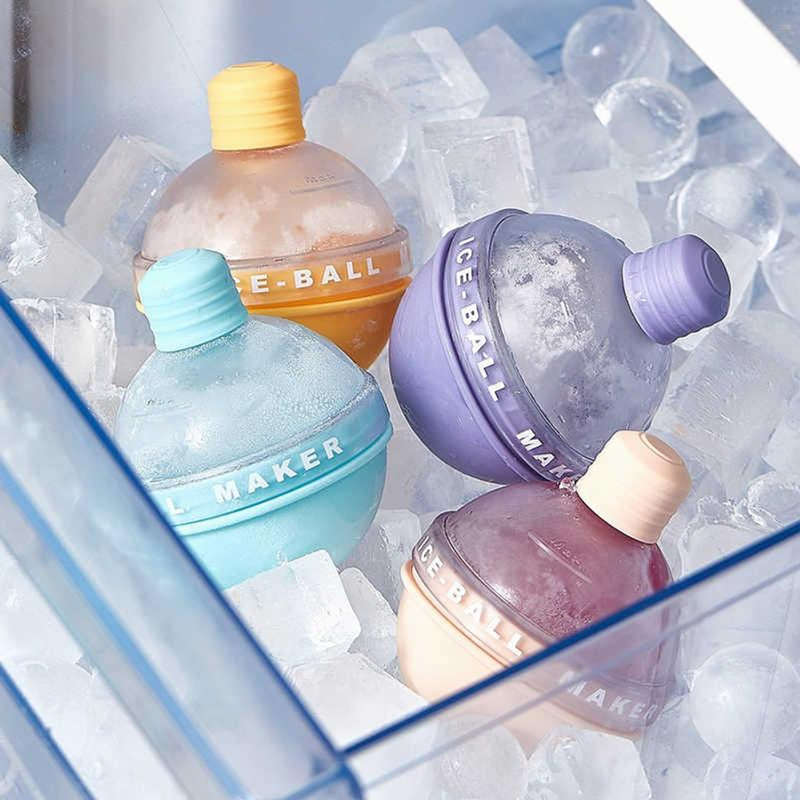 Ice Ball Ice Cube Silicone Mold With Funnel