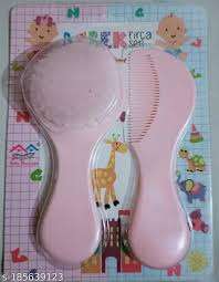 Baby hair brush and comb set