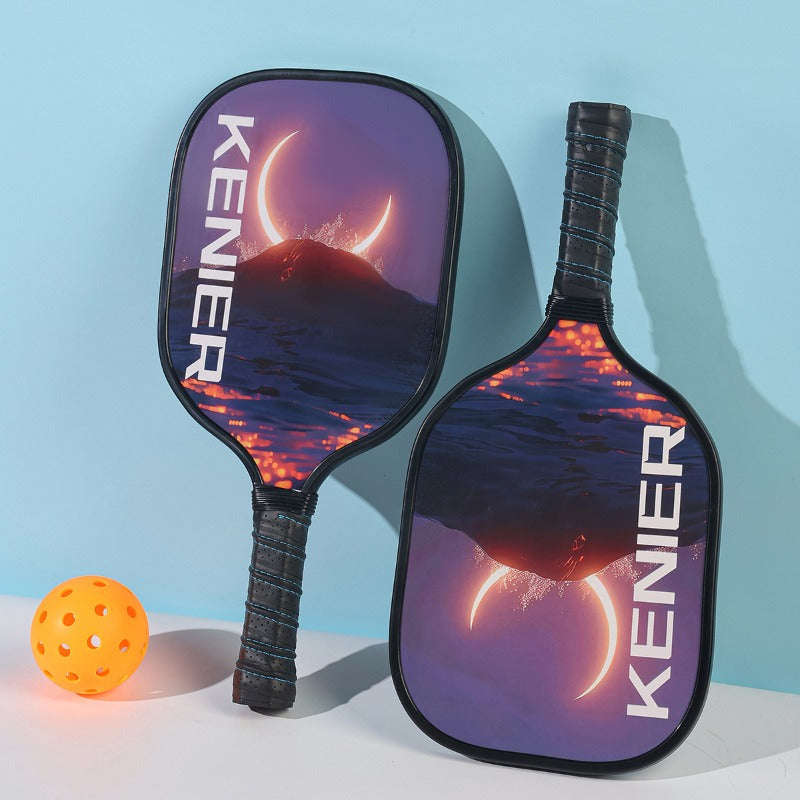 Kenier Pickleball Paddle Set  2 Wooden Paddles + 4 Balls + Carry Bag