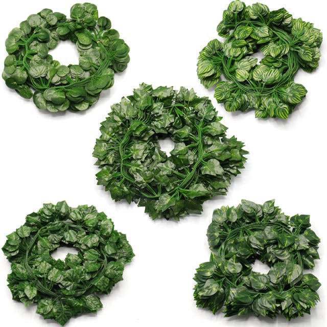 Artificial Ivy Leaf Garland Plants-5Pcs