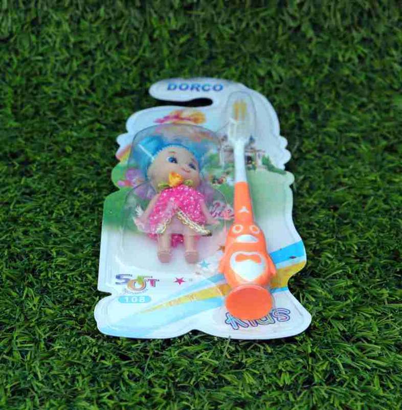 Toddlers Soft Toothbrush and a Mini Doll