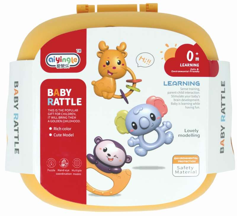 12-Piece Baby Rattles & Teethers Set with Storage Case  Sensory Toys for Newborns (0+ Months)