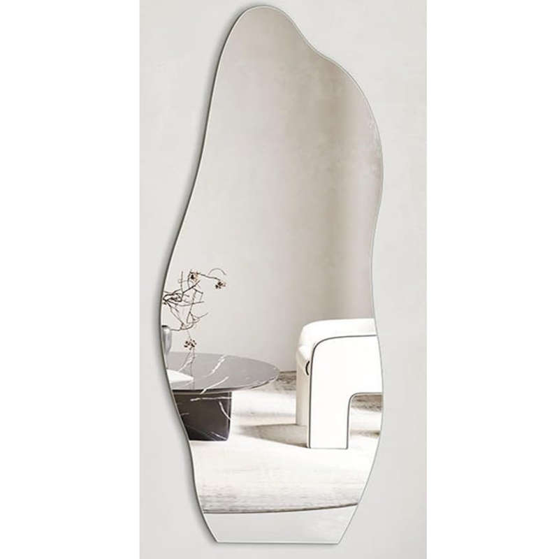 150x50cm Irregular Acrylic Mirror Sheet  2mm Thick, Shatterproof, Self-Adhesive with Tape Strips