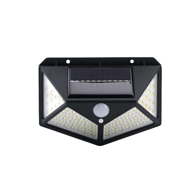 100 LED Solar Motion Sensor Wall Light  Outdoor Waterproof PIR Lamp with 3 Modes, 600LM Bright...
