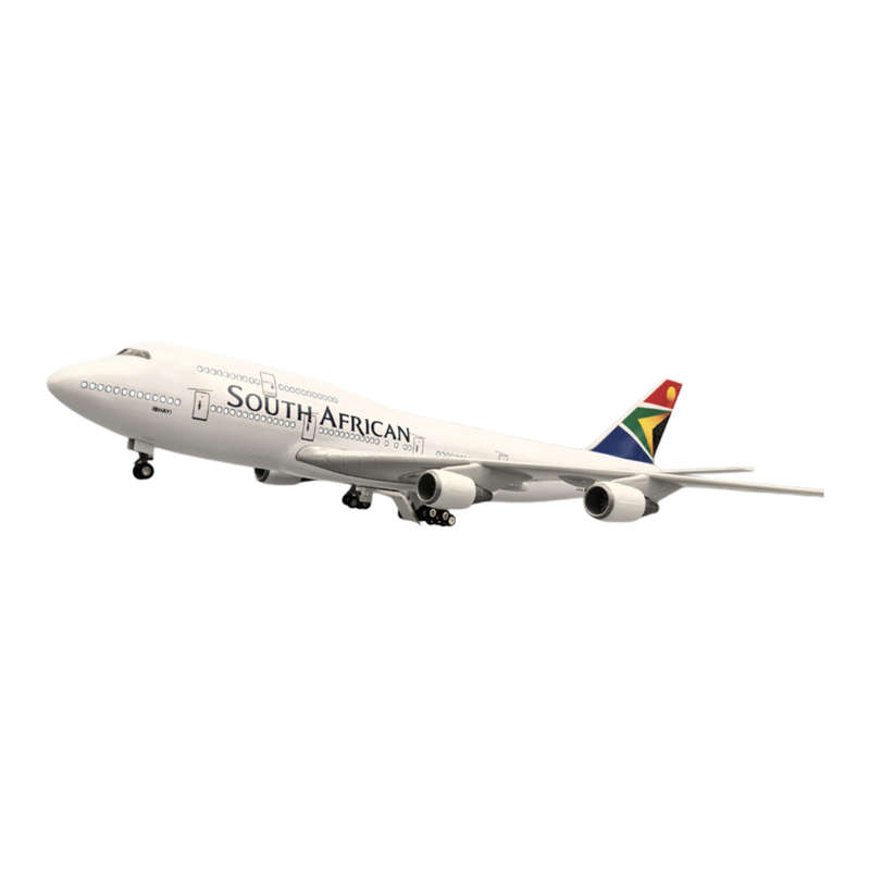 South African Airways Boeing 747-300 ZS-SAK Airplane Model 45cm - 1:150 Resin/Metal Alloy Mould J...