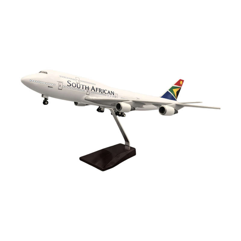 South African Airways Boeing 747-300 ZS-SAK Airplane Model 45cm - 1:150 Resin/Metal Alloy Mould J...