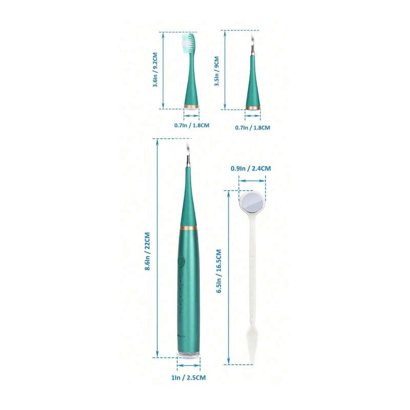 MTech Teeth Cleaner, Teeth Cleaning, Sono Sparkle Dental Cleaner, 31,000 Vibrations Per Minute, L...