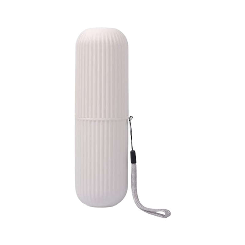 2-in-1 Cylinder Toothbrush Storage Container & Mouthwash Cup  Travel-Friendly & Hygienic