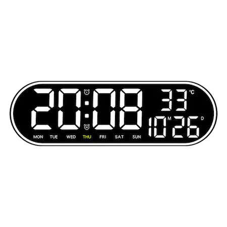 Digital LED Wall Clock with Remote Control-GH8021