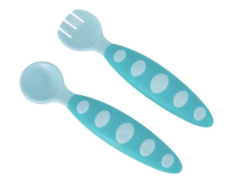 Temparature sensing training spoon &fork