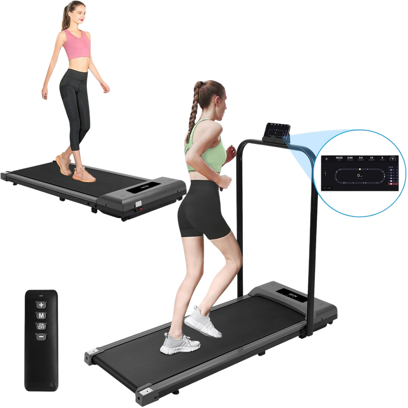 Pro-Sportz 2-in-1 Foldable Walking Pad Treadmill  Portable Under Desk Treadmill for Home & Off...