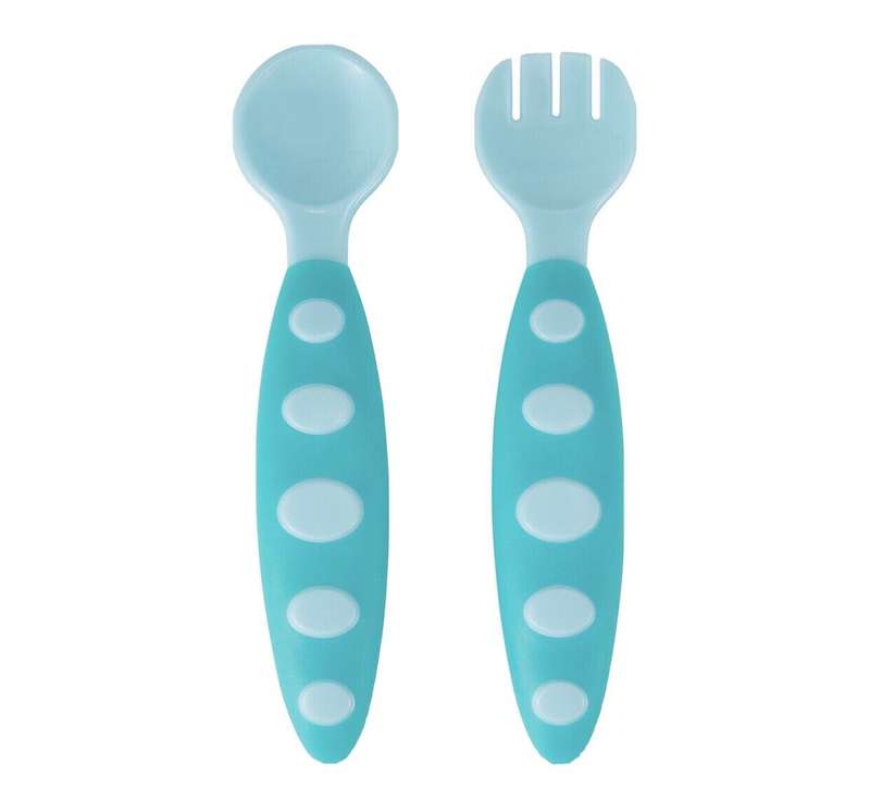 Temparature sensing training spoon &fork