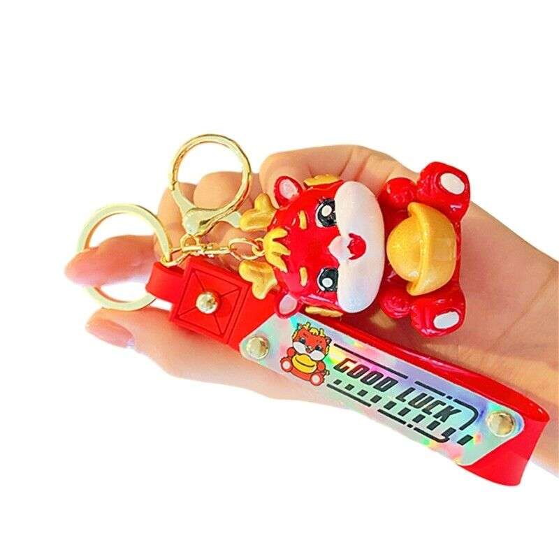 New Year Keychain Cute Dragon Keychains Ornament Chinese Dragon Year