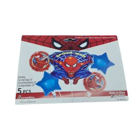 Cartoon Helium Type Balloons 5x PCS Party Supplies, Birthday Decorations for Kids Boys Baby Showe...