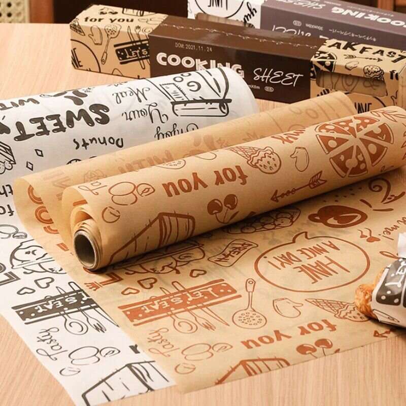 Parchment Paper for Baking, Non-stick Parchment Paper Roll, High Temperature Resistant, Waterproo...