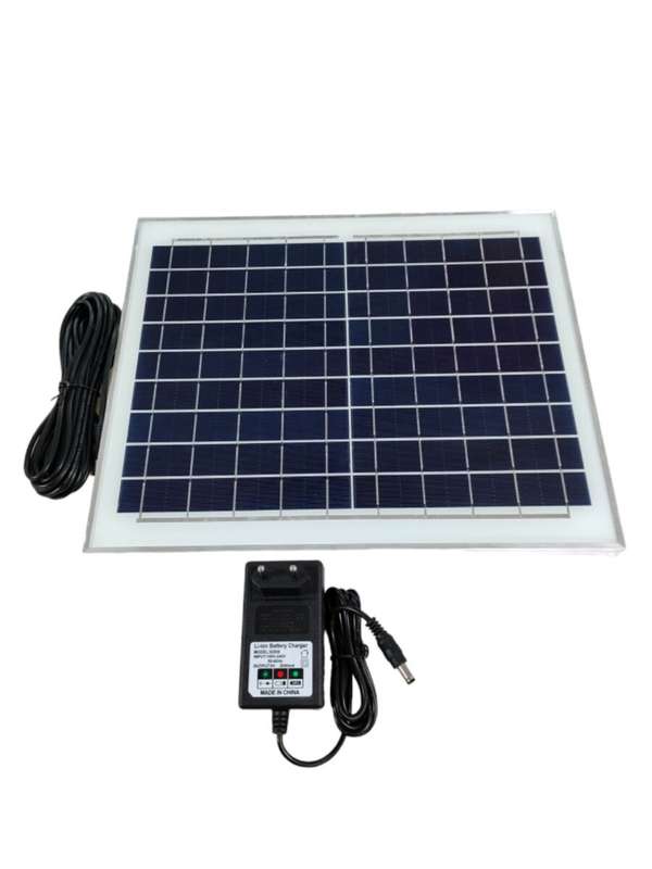16" Solar Rechargeable Stand Fan