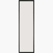 Oval/Rectangular Black Wall Mirror 100x30cm